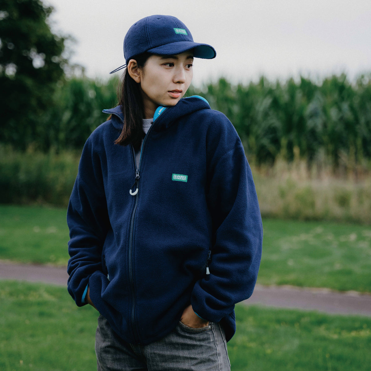 FLEECE ZIP UP HOODIE | PP24AW-008 – parksproject.jp