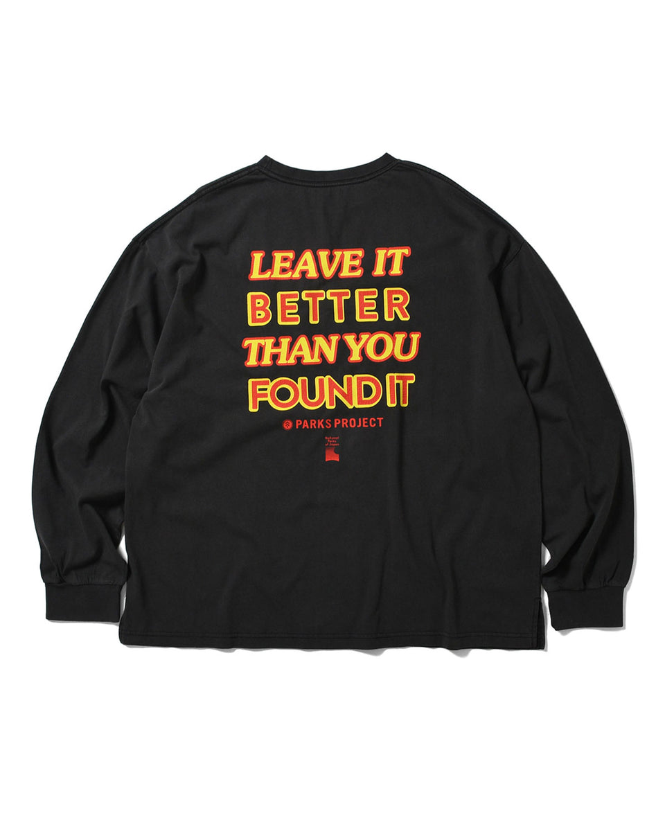 PARKS PROJECT LEAVE IT BETTER LONG SLEEVE TEE