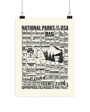 Load image into Gallery viewer, PARKS PROJECT National Parks of The USA Checklist Poster | AP402002