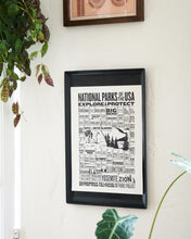 Load image into Gallery viewer, PARKS PROJECT National Parks of The USA Checklist Poster | AP402002