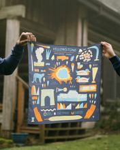 Load image into Gallery viewer, PARKS PROJECT Yellowstone National Park 150th Anniversary Bandana|YW407001