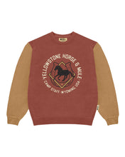 画像をギャラリービューアに読み込む, PARKS PROJECT Yellowstone Horse and Mule Colorblock Crew Neck Sweatshirt | YW007001