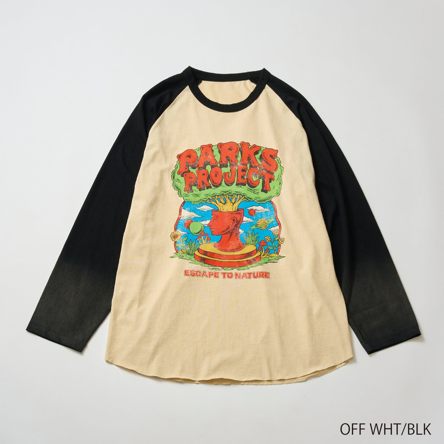 Organic Cotton “Escape To Nature” Raglan QS Tee by DLOP | PP25SS-005