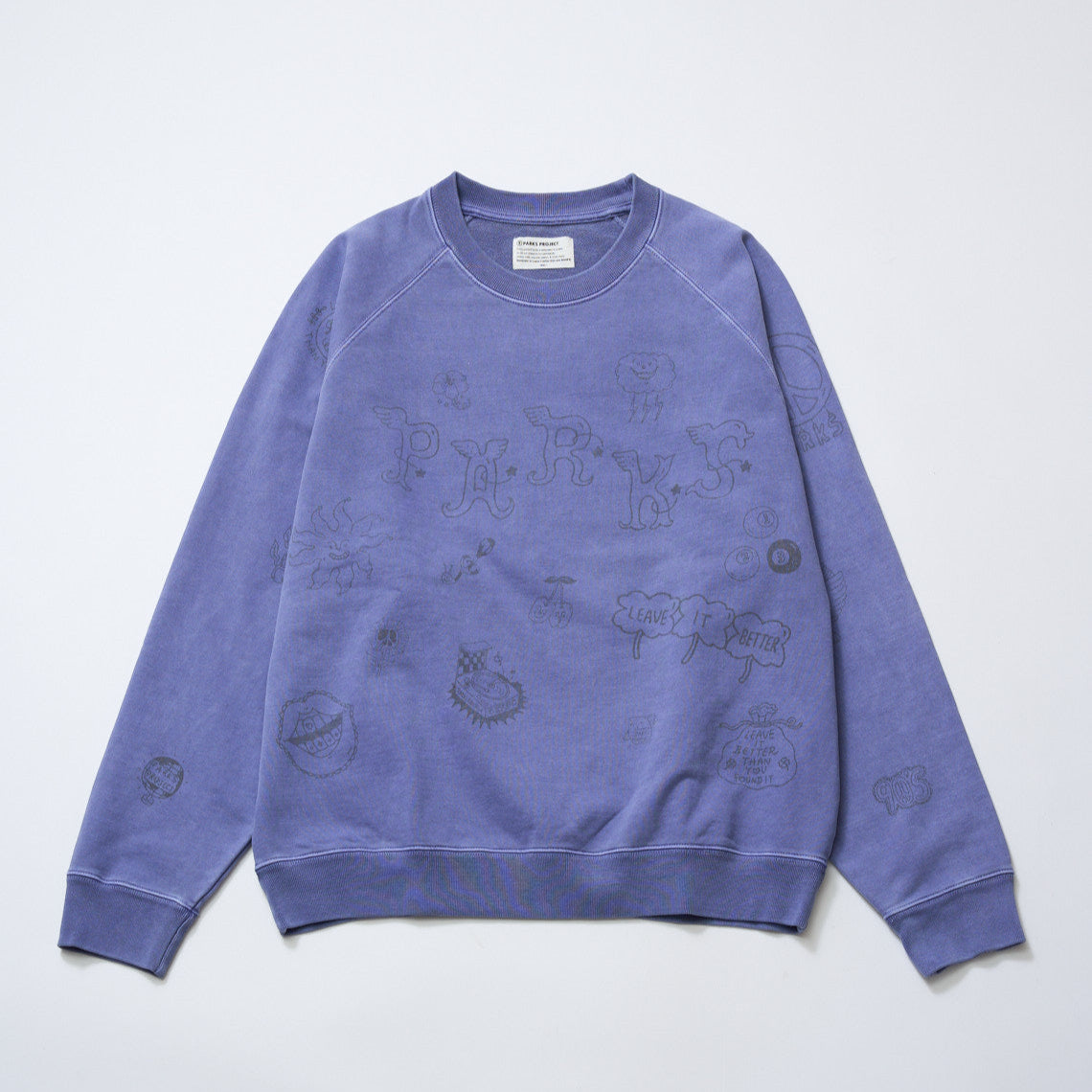 矢部ユウナ× REDFISH × PARKS PROJECT Limited Edition Graffiti Pigment Sweat｜PP24AW-YY001