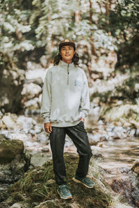 NATIONAL PARKS CHECK LIST HALF ZIP SWEAT｜PP23AW-010