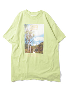 PARKS PROJECT CONTRAST OF GREEN AND WHITE PHOTO TEE｜21SU-005