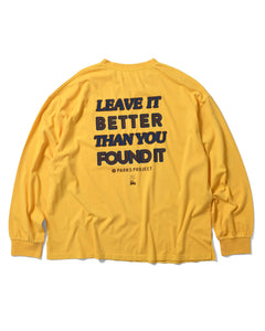 PARKS PROJECT LEAVE IT BETTER LONG SLEEVE TEE｜ PP22AW-005