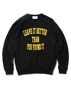 PARKS PROJECT Leave It Better Than You Found It College Logo Sweat｜ PP23SS-016
