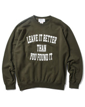 Load image into Gallery viewer, PARKS PROJECT Leave It Better Than You Found It College Logo Sweat｜ PP23SS-016
