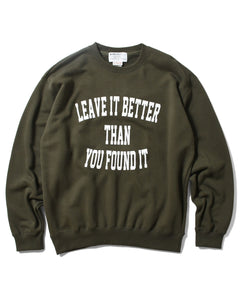 PARKS PROJECT Leave It Better Than You Found It College Logo Sweat｜ PP23SS-016