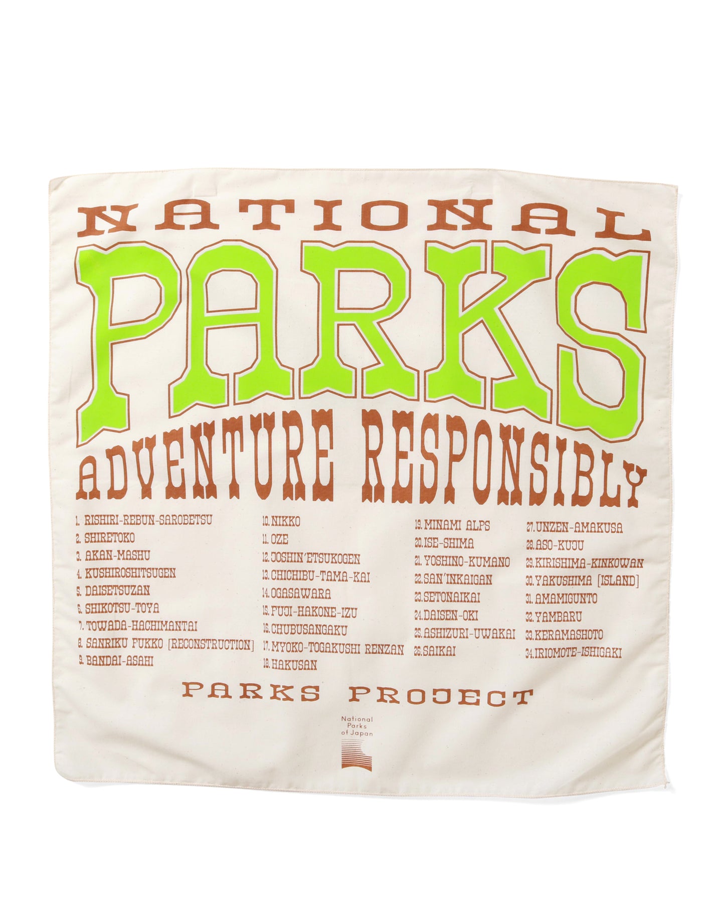 PARKS PROJECT All National Parks Bandana｜22SS-015