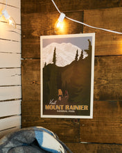 画像をギャラリービューアに読み込む, PARKS PROJECT Visit Mount Rainier National Park Poster AXSPP038
