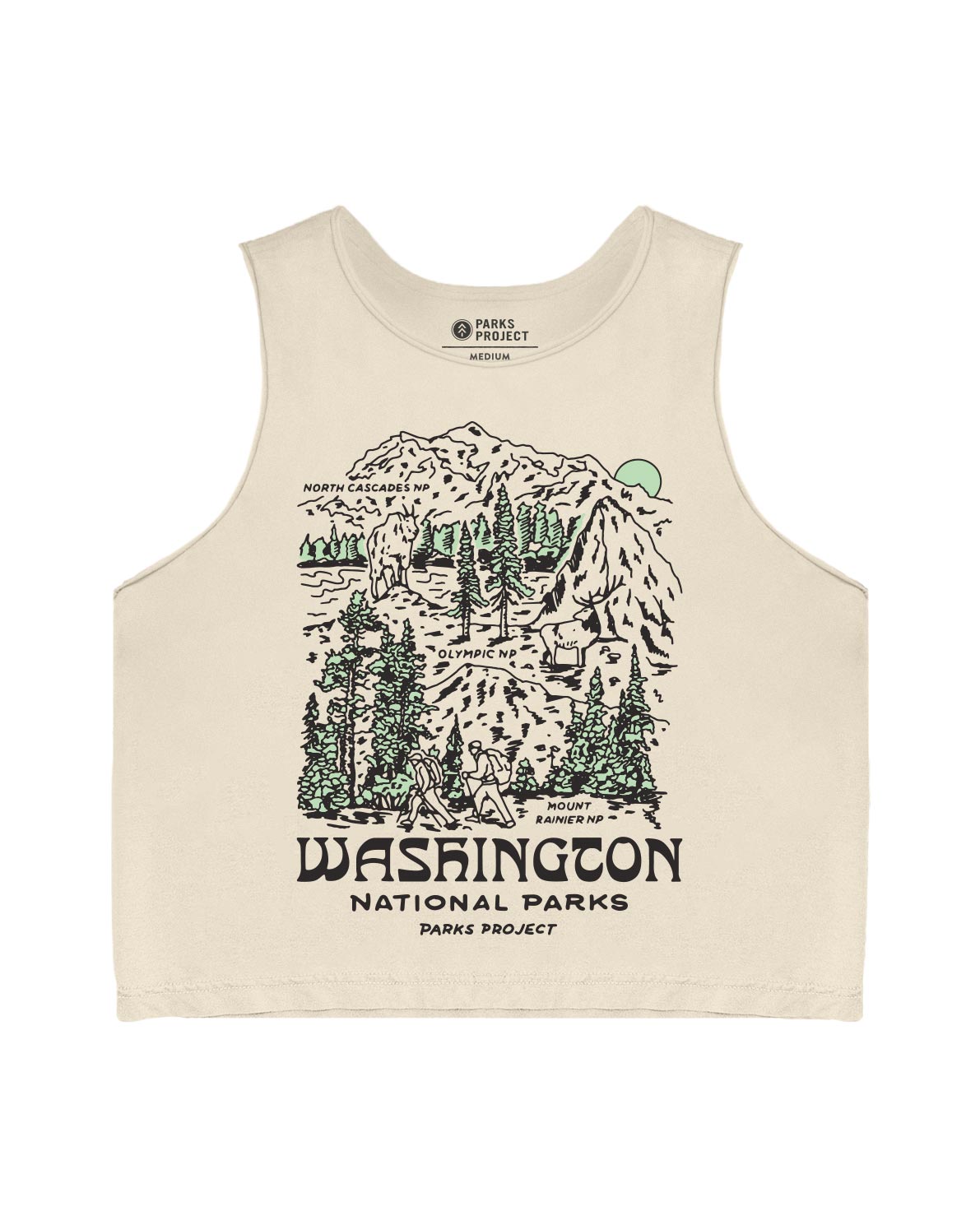 PARKS PROJECT   National Parks of  Washington Vintage Tank｜  AP103006