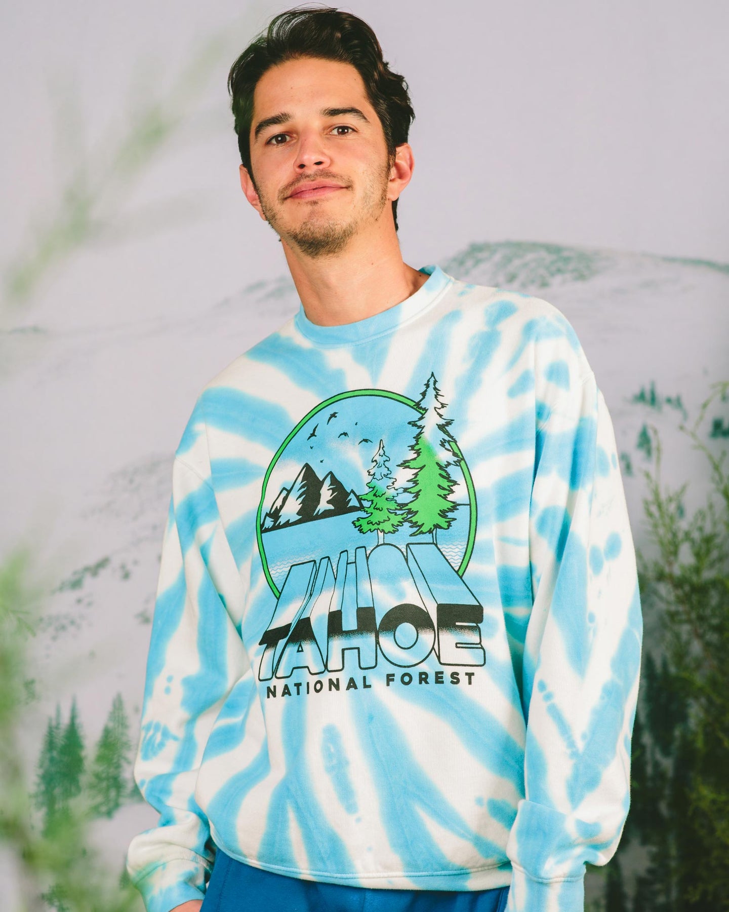 PARKS PROJECT Tahoe Zoom Tie dye Crewneck Sweat Shirt ｜ TA007002
