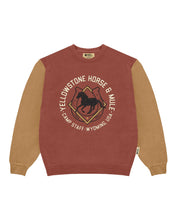 画像をギャラリービューアに読み込む, PARKS PROJECT Yellowstone Horse and Mule Colorblock Crew Neck Sweatshirt ｜ YW007001
