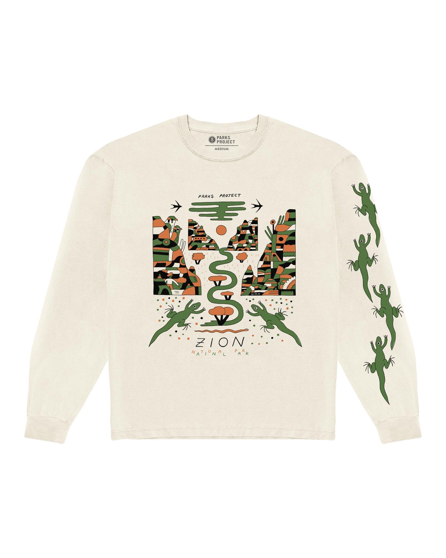PARKS PROJECT Zion Lizards Long sleeve Tee ｜ ZN002002
